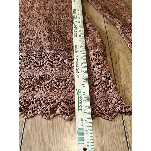 A'REVE ANTHROPOLOGIE Size Medium Crochet Lace Dress Bohemian Boho Designer Hippi - Picture 4 of 13